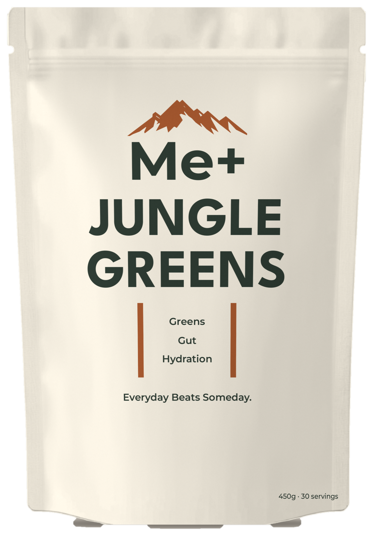 Me+ Jungle Greens pouch — 450g, 30 servings